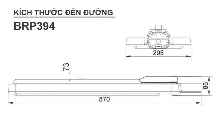 SƠ ĐỒ kích thước đèn brp 394