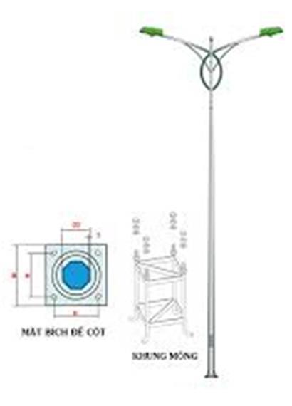 CỘT THÉP BG CẦN KÉP VP01-K